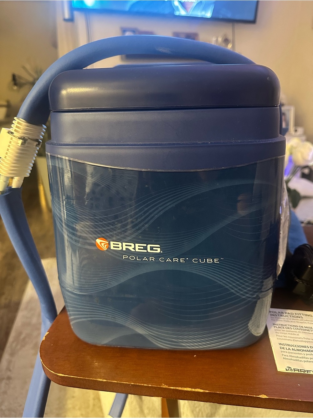 Breg Polar Care Cube Ice Therapy Cooler - Navy Blue
